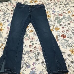 Dark Blue Women's Stretch Bootcut Jeans